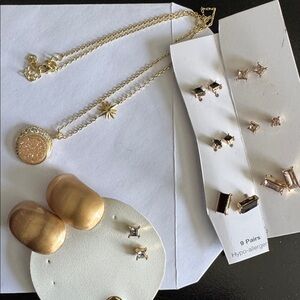 Versona Gold Earrings and Jewelry Lot